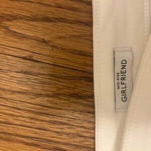 White House Black Market Ivory Mid-Rise Pants